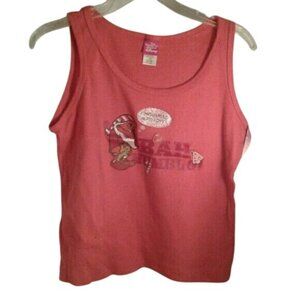 Disney Size L Tank Top Girls Bah Humbug Graphic Grumpy Christmas Design NEW